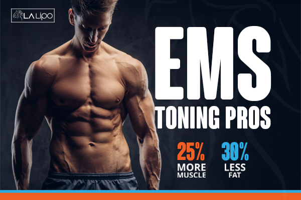 Image of man with sculpted stomach showing the fat loss and muscle gain of LA-EMS Body Sculpting Treatment Acocks Green